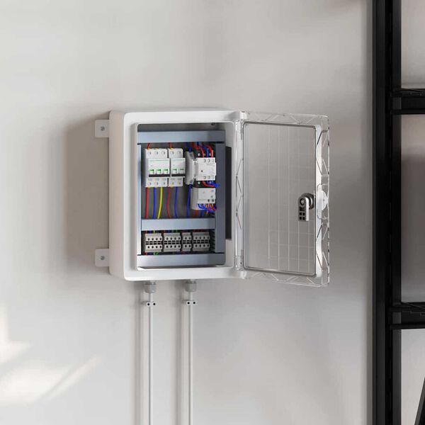 vidaXL Kontroles skapītis Pelēka 25 x 13 x 33 cm ABS plastmasa