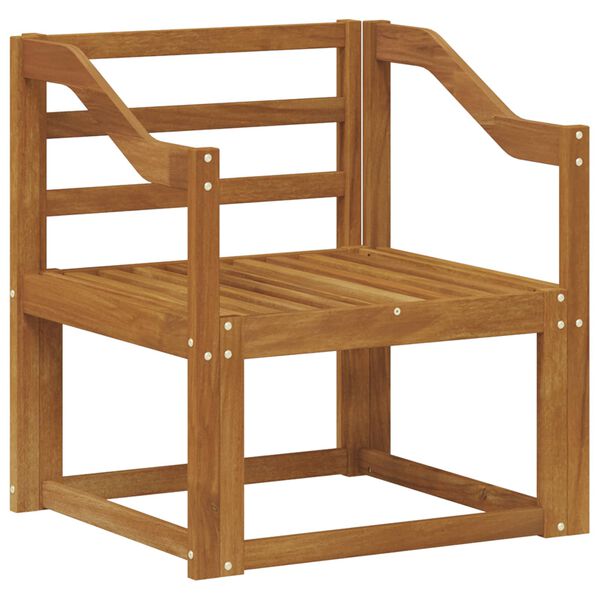 vidaXL Āra dīvāns Cietā akācijas koks Dabiska