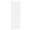vidaXL Slīdo&scaron;ās durvis 93 x 232 cm Inženierijas koks Balts