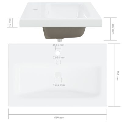 vidaXL vannasistabas mēbeļu komplekts, ozolkoka, balts, skaidu plātne