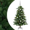 vidaXL Mākslīgā Ziemassvētku eglīte ar rotājumiem 120 cm 150 LED