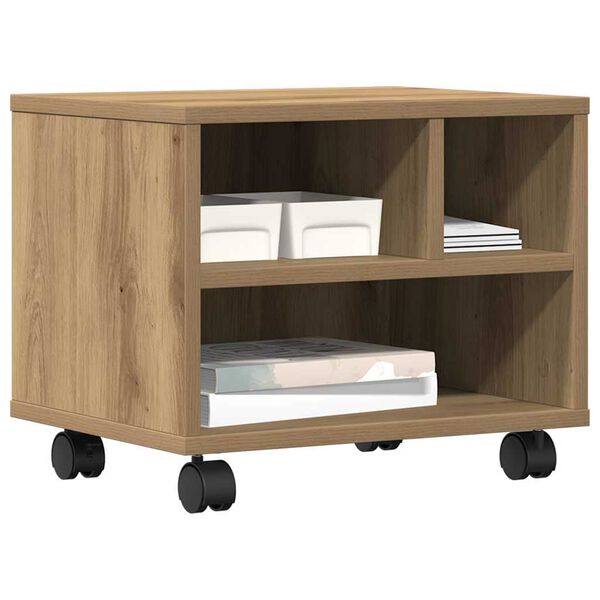 vidaXL Printera statīvs Artisānā ozols 41 x 32 x 34,5 cm