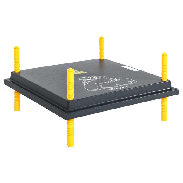 vidaXL sildošā plāksne cāļiem un pīlēm, 40x40 cm