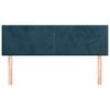 vidaXL gultas galvgaļi, 2 gab., 72x5x78/88 cm, tum&scaron;i zils samts