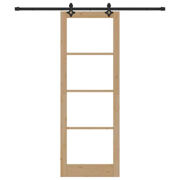 vidaXL Slīdo&scaron;ās durvis Dabiska 83 x 232 cm