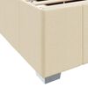 vidaXL Gultas rāmis ar matraci Krēmkrāsa 80 x 200 cm audums
