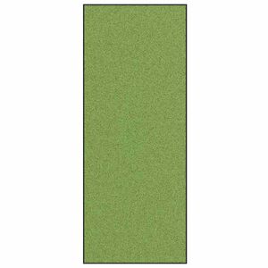 vidaXL Durvju paklājs Cits Zaļ&scaron; un melns 120 x 300 cm Poliamīds un PVC