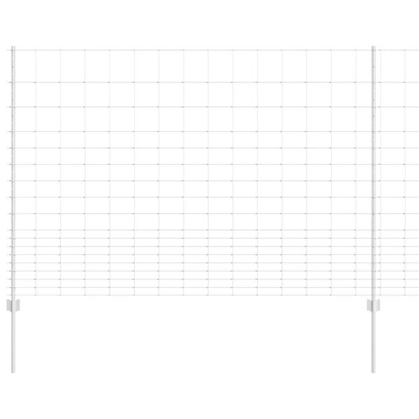 vidaXL Žogs ar stabu Sudraba 1,5 x 25 m Tērauds