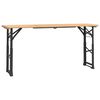 vidaXL saliekams alus galds, 170x50x75/105 cm, egles masīvkoks
