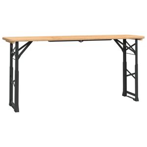 vidaXL saliekams alus galds, 170x50x75/105 cm, egles masīvkoks