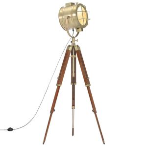vidaXL grīdas lampa uz statīva, mango masīvkoks, 165 cm