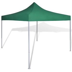 vidaXL saliekama telts, 3x3 m, zaļa