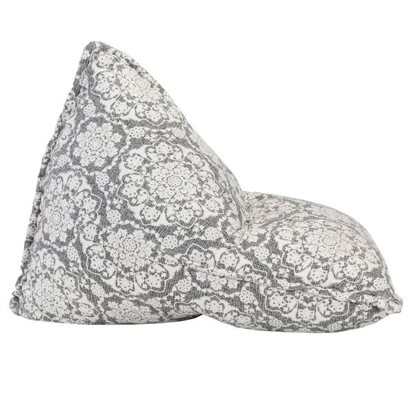 vidaXL sēžammaiss, gaiši pelēks audums, tekstilmozaīka