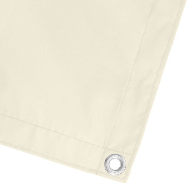 vidaXL Balkona ekrāns Krēmkrāsa 110 x 200 cm Oksforda audums