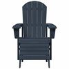 vidaXL Adirondack krēsls Tumši zils 74 x 82 x 92cm HDPE