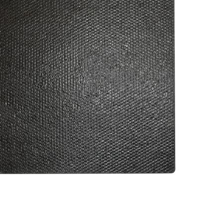 vidaXL durvju paklājs, melns, 80x100 cm, pūkaina kokosa šķiedra