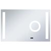 vidaXL vannasistabas spogulis ar LED un skārienu sensoru, 100x60 cm