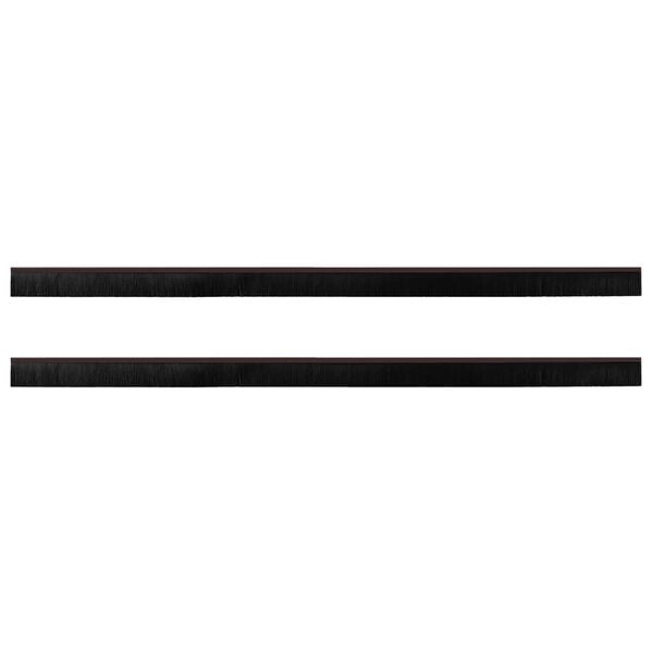 vidaXL Pa&scaron;līpojo&scaron;as durvju birstes 2 pcs Brūna 100 cm