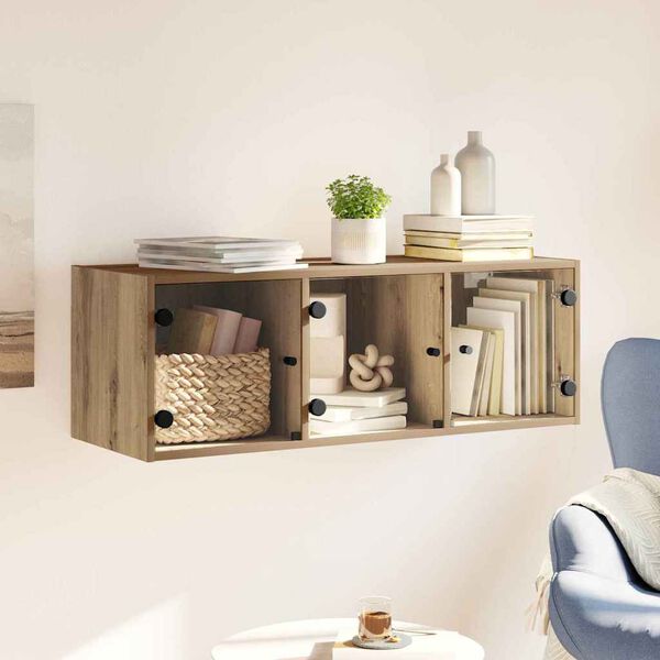 vidaXL Sienas skapis Artisānā ozols 102 x 37 x 35 cm Inženierijas koks