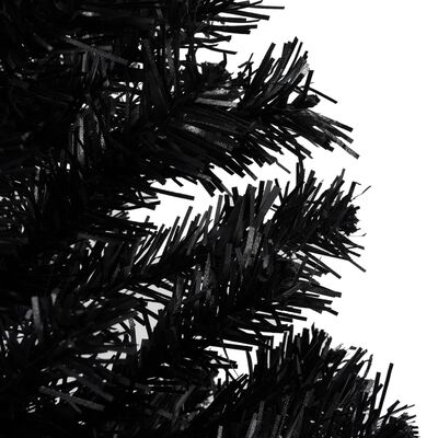 vidaXL izgaismota mākslīgā Ziemassvētku egle ar rotājumiem, 180cm, PVC