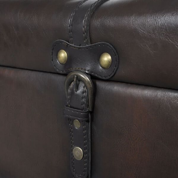 vidaXL solu komplekts mantu glabāšanai, 3 gab., brūni