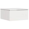 vidaXL Naktsgaldiņ&scaron; 2 pcs Balts 37 x 35 x 18,5 cm Priedes masīvkoks