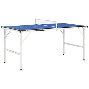 vidaXL 1,5 m galda tenisa galds ar tīklu, 152x76x66 cm, zils