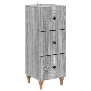 vidaXL Atvilktņu skapis 33 x 34,5 x 90 cm Inženierijas koks