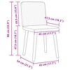 vidaXL virtuves krēsli, 4 gab., tum&scaron;i pelēks audums