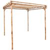 vidaXL pergola, 170x170x220 cm, bambuss