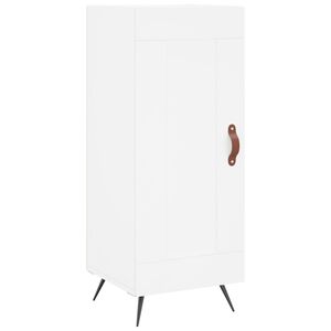 vidaXL kumode, balta, 34,5x34x90 cm, inženierijas koks