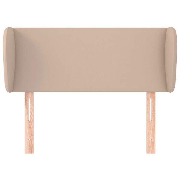 vidaXL galvgalis ar malām, 83x23x78/88 cm, kapučīno mākslīgā āda