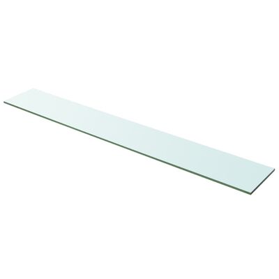 vidaXL stikla plauktu paneļi, 2 gab., 100x15 cm, caurspīdīgi