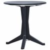 vidaXL dārza galds, antracītpelēks, 70 cm, plastmasa