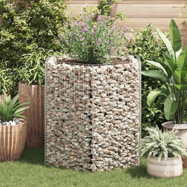 vidaXL gabions, augstā puķu kaste, 100x90x100 cm, sešstūrveida