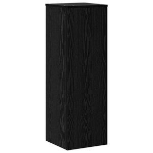vidaXL Augu statīvs Melns ozolkoks 33 x 33 x 100 cm Inženierijas koks