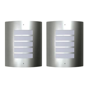 2 Sienas Lampas Nerūsējo&scaron;ā Tērauda 60W