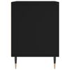 vidaXL naktsgaldiņi, 2 gab., melni, 40x35x50 cm, inženierijas koks