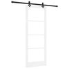 vidaXL Slīdo&scaron;ās durvis ORKDAL 83 x 211 cm Balta un melna