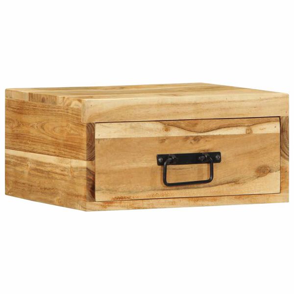 vidaXL Sienas naktsskapī&scaron;i 2 gab Acacia masīvkoka