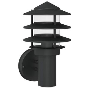 vidaXL āra sienas lampa, melns, nerūsējo&scaron;s tērauds