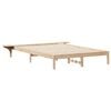 vidaXL Gultas rāmja komplekts ar sānu galdiem Dabiska 160 x 220 cm