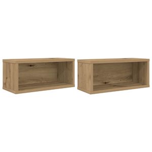 vidaXL CD uzglabā&scaron;anas plaukts 2 gab. Artisan Ozols 40 x 17 x 17 cm