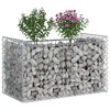 vidaXL Gabions pacelta gulta Sudraba 50 x 100 x 60 cm Cinkots tērauds