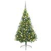vidaXL Mākslīgais LED Ziemassvētku eglīte su 300 LED Zaļa 210 cm PVC