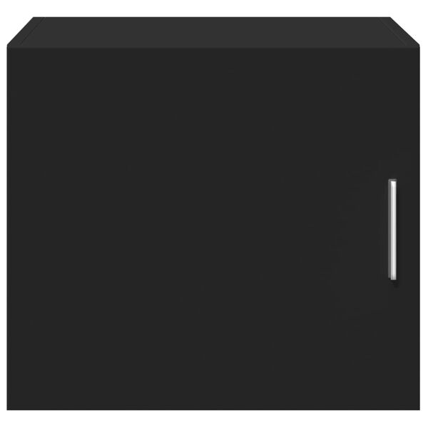 vidaXL sienas skapītis, melns, 45x42,5x40 cm, inženierijas koks