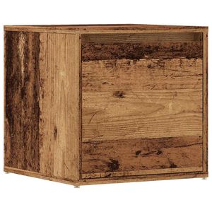 vidaXL Kastes atvilktne Old Wood 40,5x40x40 cm Engineered Wood