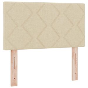 vidaXL Galvgalis Krēmkrāsa 80 cm audums