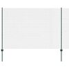 vidaXL Metināts žogs ar stabiem 25 x 1,6 m PVC pārklāts tērauds Zaļa
