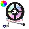vidaXL LED stripa 12 gab. Melna un caurredzama Vara un plastmasa